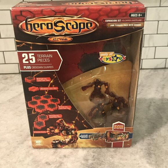 Heroscape Volcarren Wasteland Expansion Set Toys R Us Exclusive Terrain Lava New - Picture 1 of 4